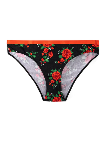 Vrolijke damesslips Rozen