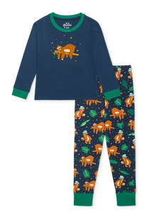 Vrolijke kinderpyjama Slaperige luiaard