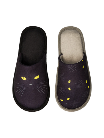 Vrolijke slippers Kattenogen