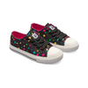 Vrolijke canvas kinderschoenen Neon stippen
