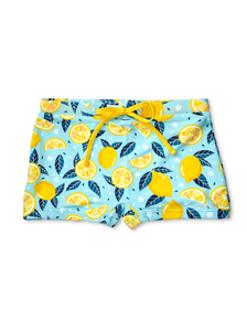 Vrolijk elastisch zwemshort voor kinderen Zomercitroenen