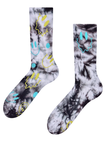 Geribbelde sokken Stralende smileys