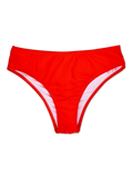 Midwaist bikinislip levendig rood