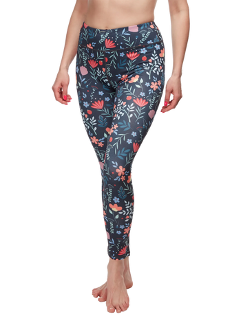 Vrolijke fitnessleggings Tuinbloemen