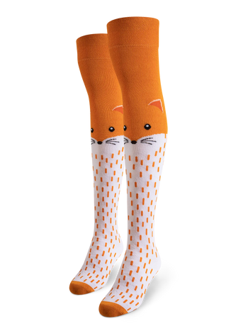 Vrolijke overknees Schattige vos