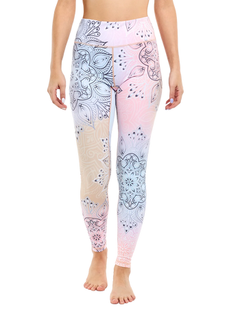 Vrolijke fitnessleggings Pastel mandala