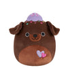 Squishmallows Rico de brownie chocolade lab met paars ijs, 20 cm