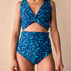 MagicMix bikinitop voor dames Turquoise bloemen