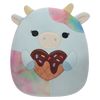 Squishmallows Caedia de blauwgevlekte koe, 20 cm