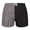 Herenboxershorts grijs en zwart