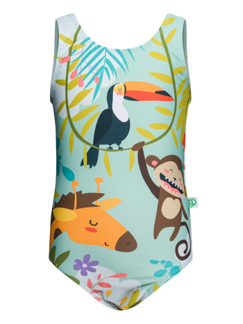 Vrolijk badpak voor meisjes Zomer jungle
