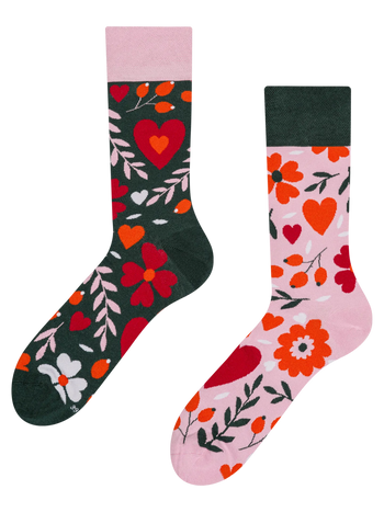 Vrolijke sokken Bloemenliefde