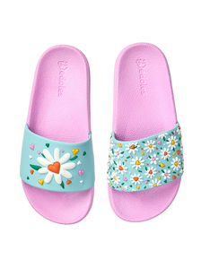 Vrolijke sliders voor kinderen Hartjes en madeliefjes