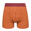 Bordeaux-gele trunks voor heren met patroon