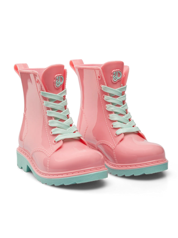 Vrolijke flamingo roze regenlaarzen voor kinderen