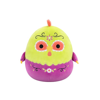 Squishmallows Amparo de groen-paarse Day of the Dead haan, 20 cm