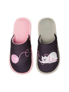 Vrolijke slippers Kat &amp; Bal