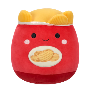 Squishmallows Ansel de rode zak chips, 20 cm