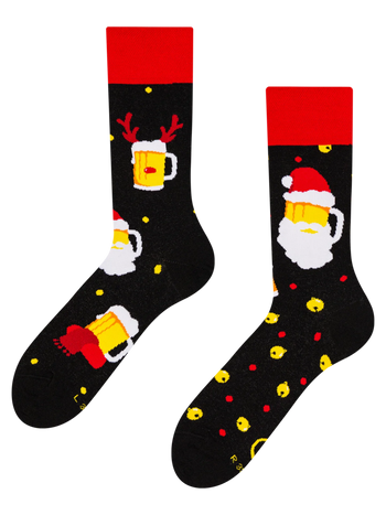 Vrolijke sokken Beer Santa