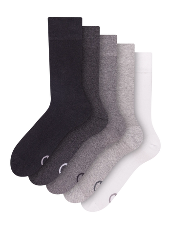 Hoge sokken 5-pack Zwart & wit classic