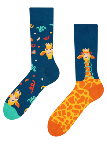 Vrolijke sokken Grappige giraffe