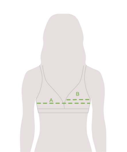 Naadloze driehoekige bralette