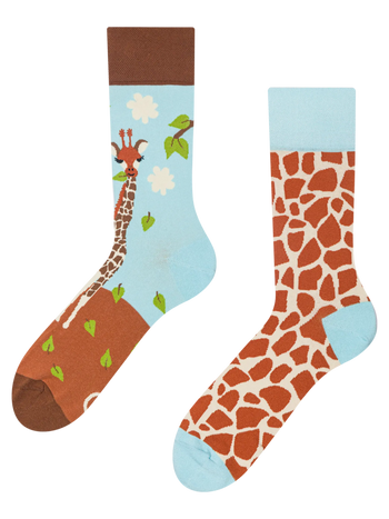 Vrolijke sokken Schattige giraffe