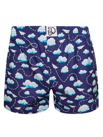 Herenboxershort Papieren vliegtuigjes en wolken