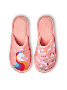 Vrolijke slippers Eenhoorn in de wolken
