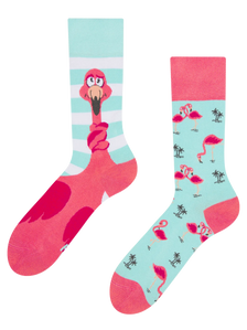Vrolijke sokken Maffe flamingo