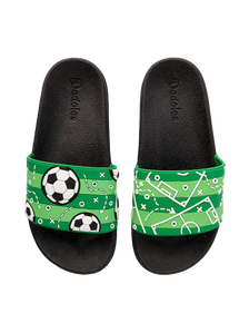 Vrolijke sliders voor kinderen Voetbalveld