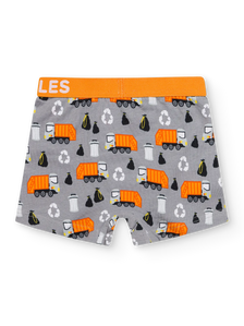 Vrolijke boxers voor jongens Vuilniswagen