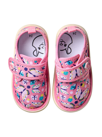 Vrolijke babyslippers Schattige vlinders