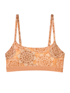 Vrolijke damesbralette Beige mandala
