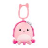 Squishmallows sleutelhanger Auggie de inktvis met strik, 9 cm