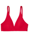 Naadloze driehoek-bralette voor dames Passierood