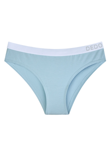 Poederblauwe modal damesslip