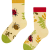 Vrolijke kindersokken Insecten en wilde bloemen