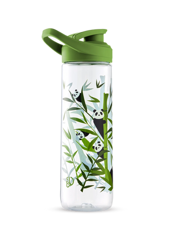 Vrolijke waterfles Panda's en bamboe 700ml