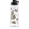Vrolijke waterfles Grijze kat 700 ml
