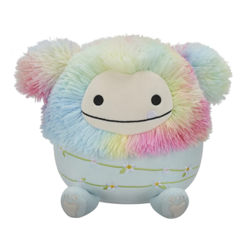Squishmallows Zozo de regenboog en blauwe bigfoot, 20 cm