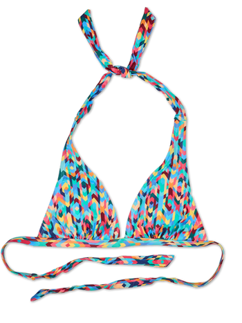 Vrolijke bikini-top Kleurijk mozaïek