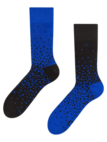 Warme sokken Blauw & zwart