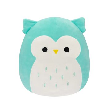 Squishmallows Winston de blauwgroene uil, 20 cm