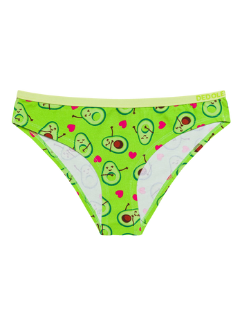 Vrolijke damesslips Avocado-liefde