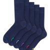 Hoge sokken 5-pack Blauw classic