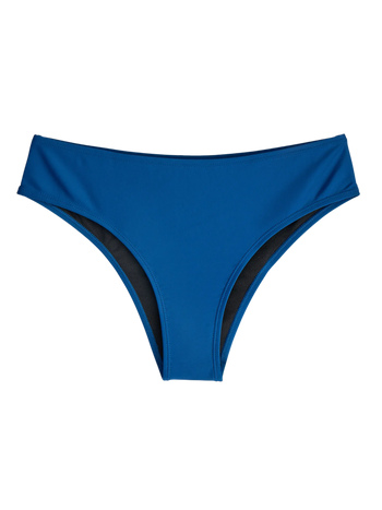 Diepblauwe midwaist bikinislip