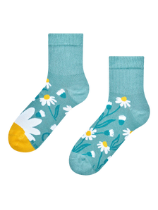 Antistress crewsokken Turquoise kamille