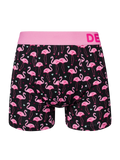 Vrolijke herentrunks Flamingo's & harten