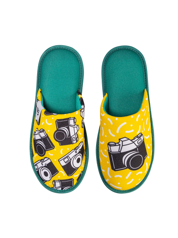 Vrolijke slippers Camera